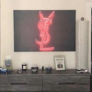 YSL canvas wall art